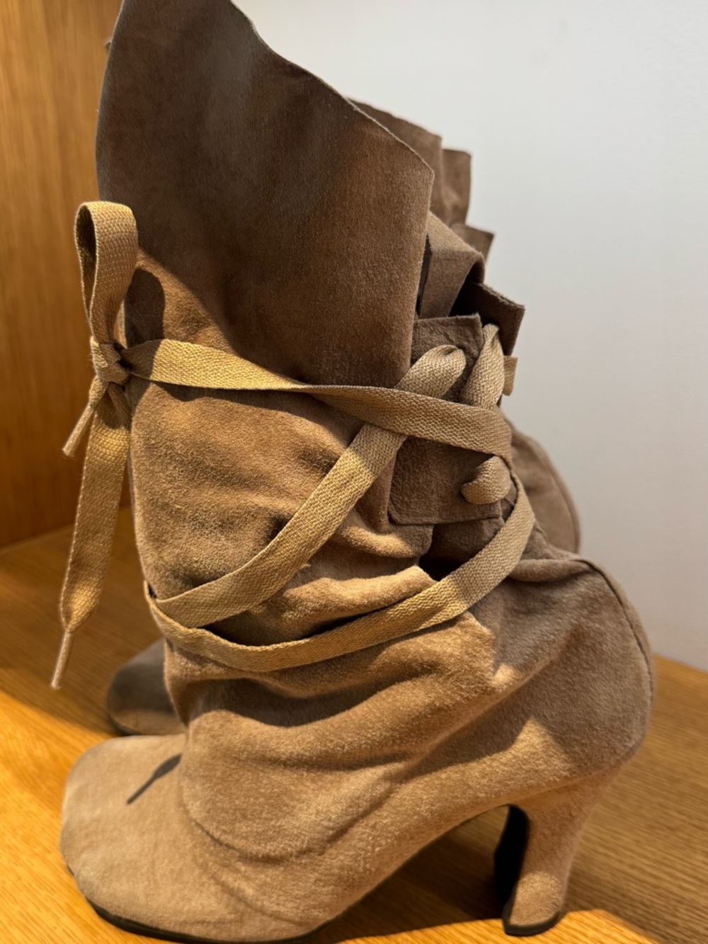 Rare Viviennne westwood Camel Suede boots - Picture 2 of 5